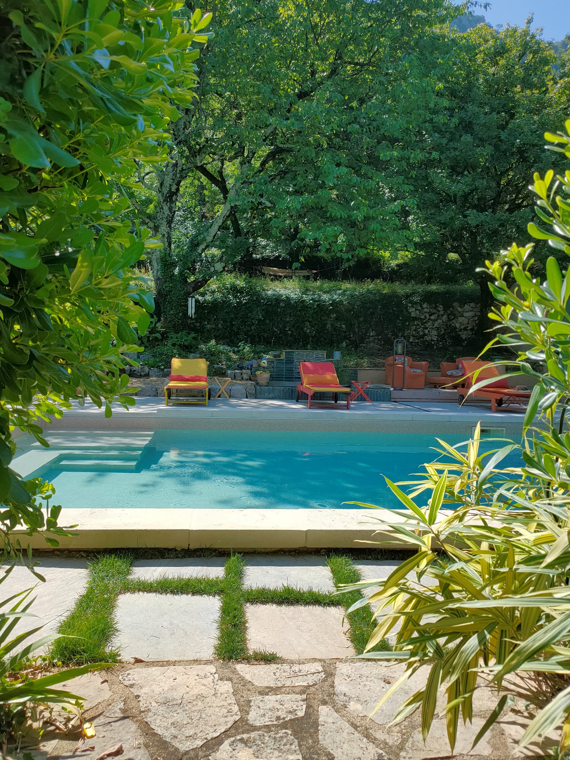 Piscine Scanzi avec membrane armée, membrane armée de piscine